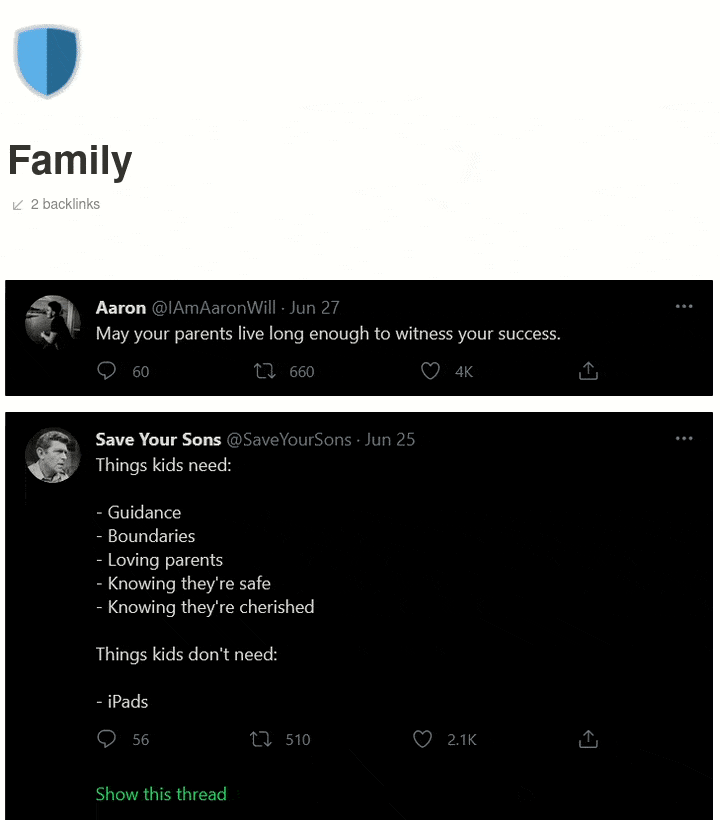 family-tweets-templates