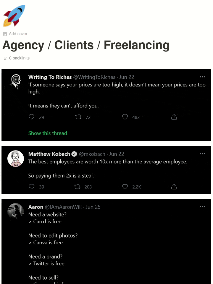 money-tweets-templates