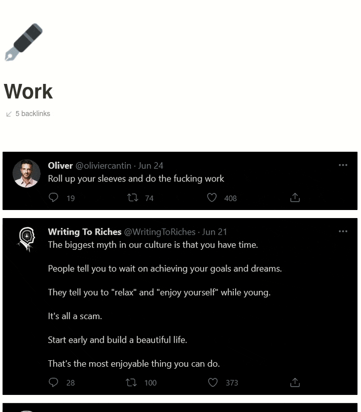 work-tweets-templates